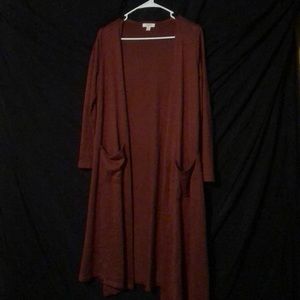 Lularoe Sarah rust red